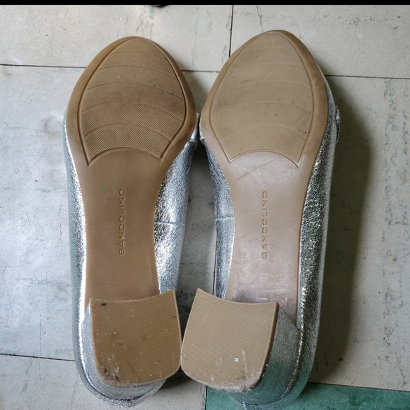 Metallic Silver Block Heels - Picture 7 of 8